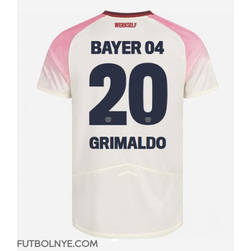 Camiseta Bayer Leverkusen Alejandro Grimaldo #20 Visitante Equipación 2025-26 manga corta
